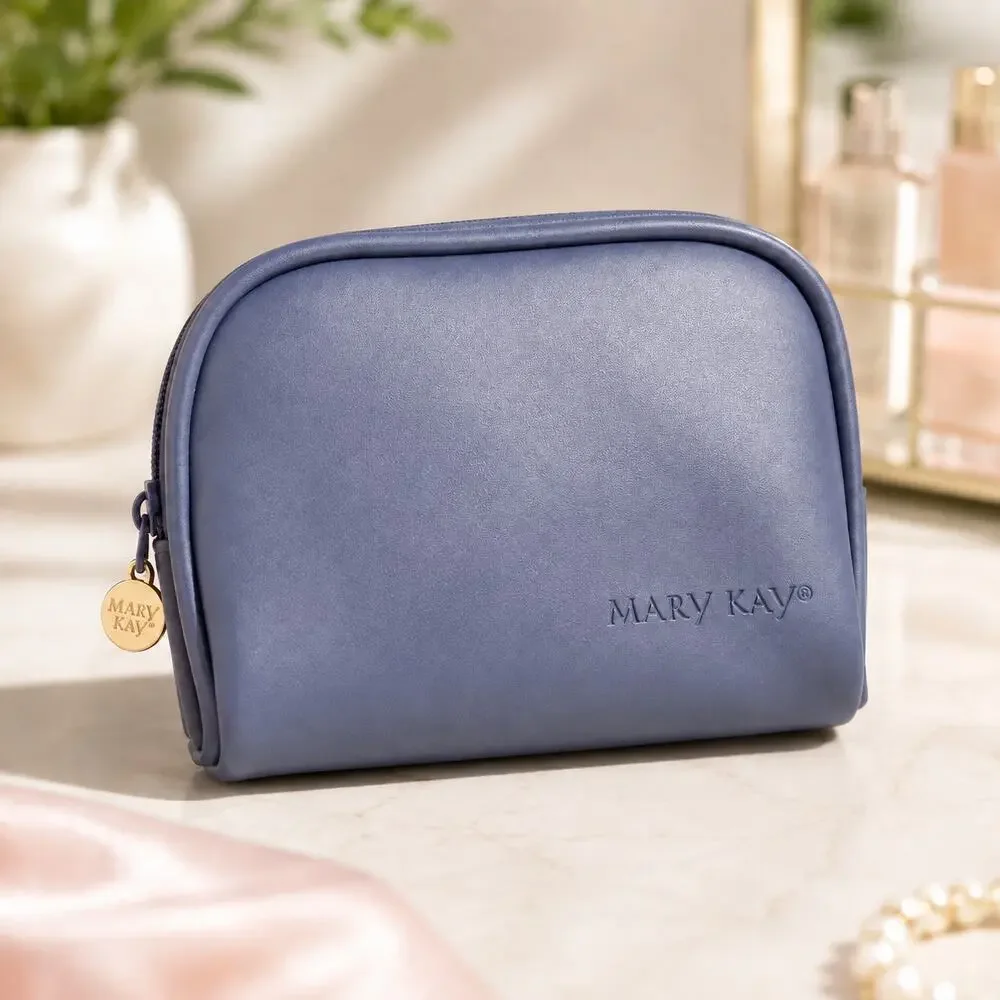 Lot 2 Mary Kay Purple Cosmetic Bag, Small and Medium